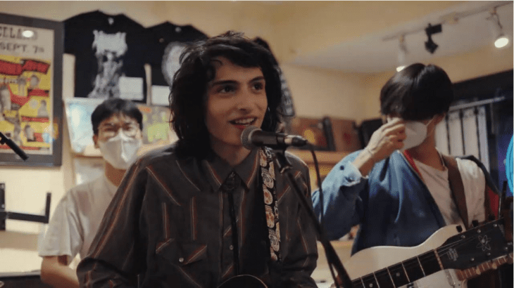 Finn Wolfhard mit seiner band The Aubreys