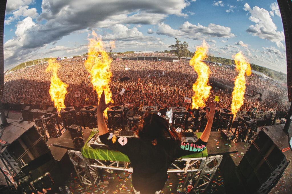 Steve Aoki bei einem Auftritt